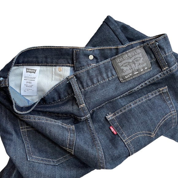 Levi's 511 Slim Dark Wash Wedgie Jeans Size 20R - Picture 7 of 10